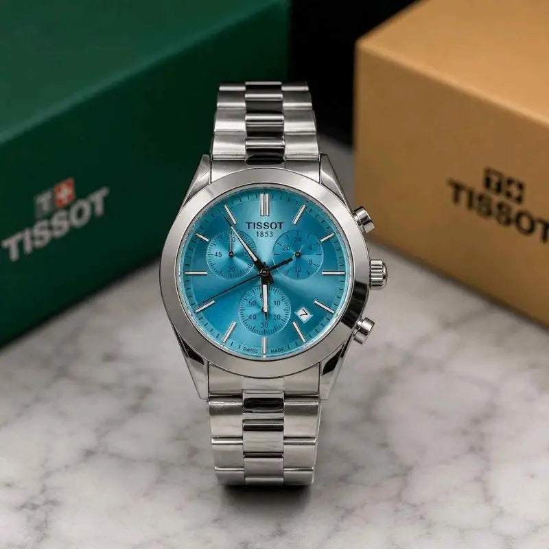 TISSO_T Pr 100 40mm Skyblue Chronograph ( 026 ) Main image