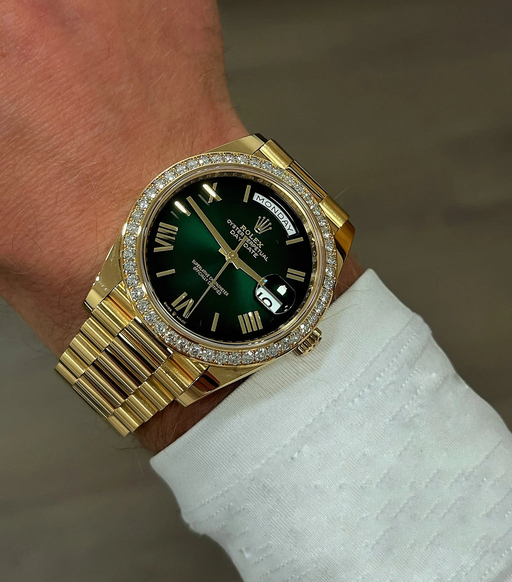 Rolex Day Date Diamond Gold/Green