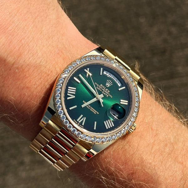 Rolex Day Date Diamond Gold/Green