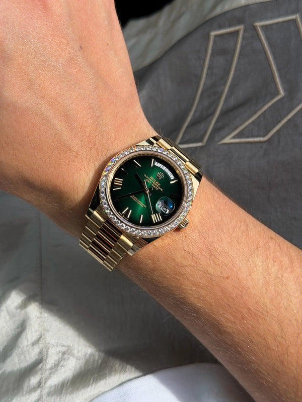 Rolex Day Date Diamond Gold/Green