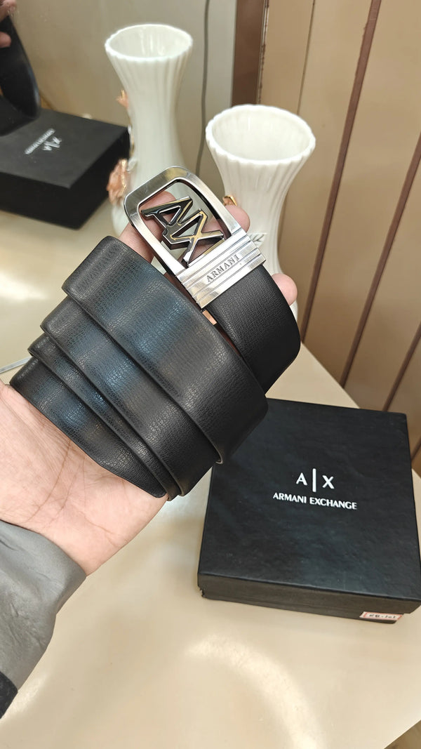 AX@RmANi EX.CHANGE PREMIUM QUALITY IMPORTED REVERSIBLE BELT WITH OG BOX AX-505