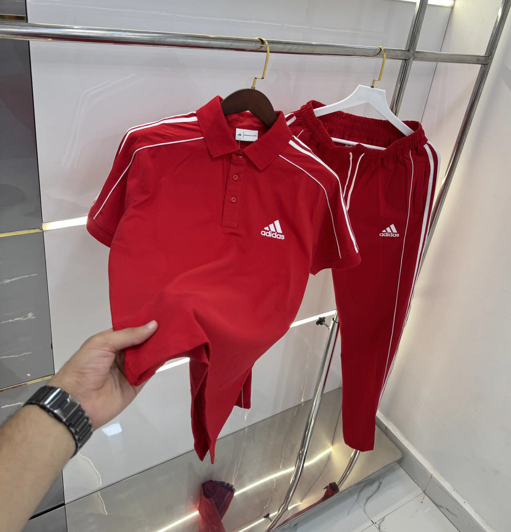 Adida s Red Logo Work Premium Tracksuit