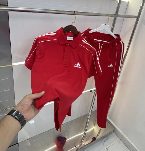 Adida s Red Logo Work Premium Tracksuit