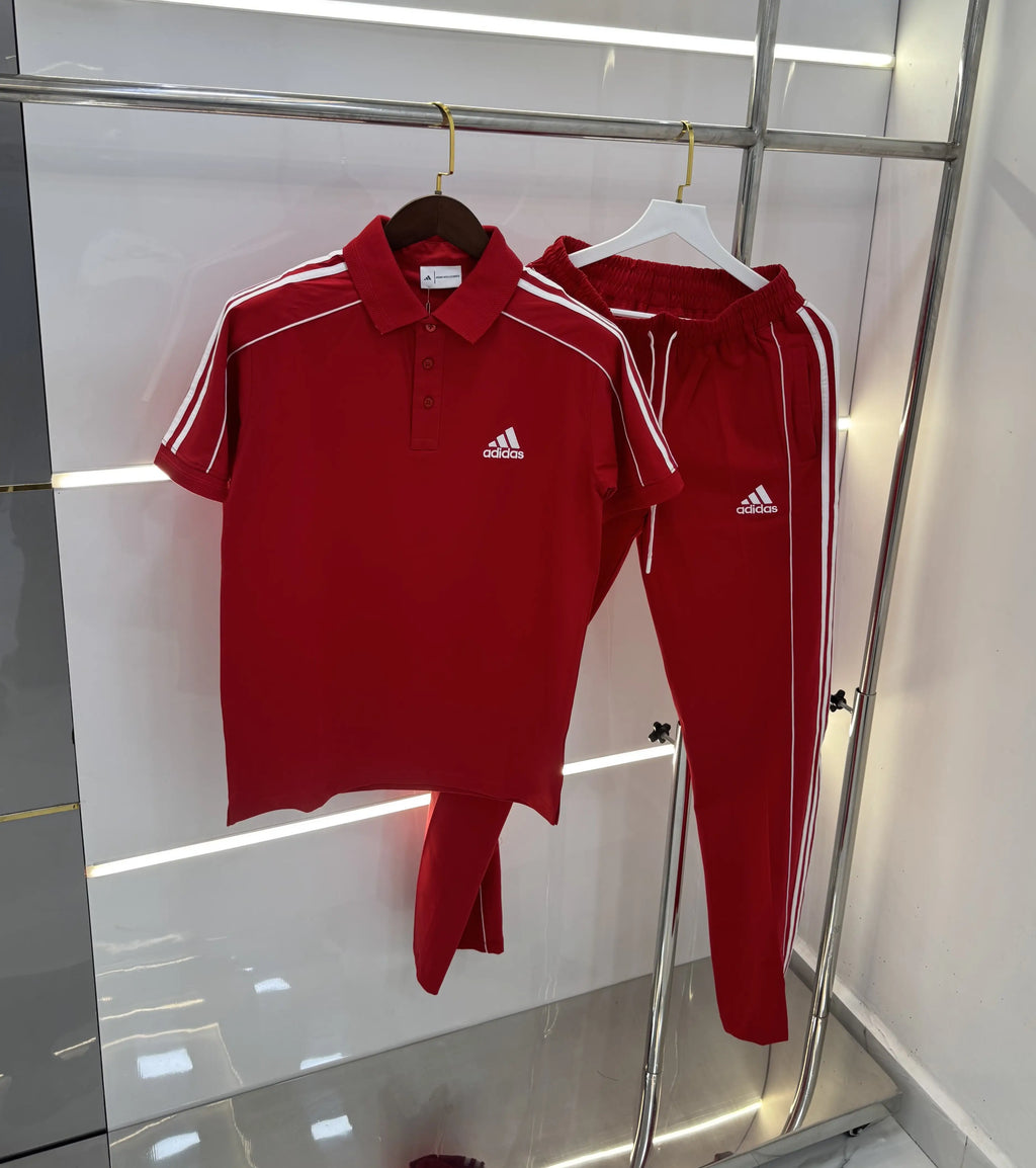 Adida s Red Logo Work Premium Tracksuit