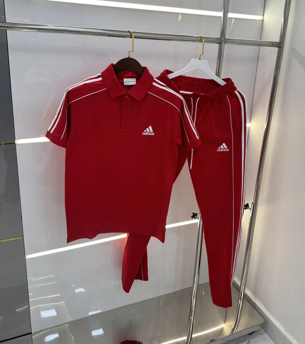 Adida s Red Logo Work Premium Tracksuit