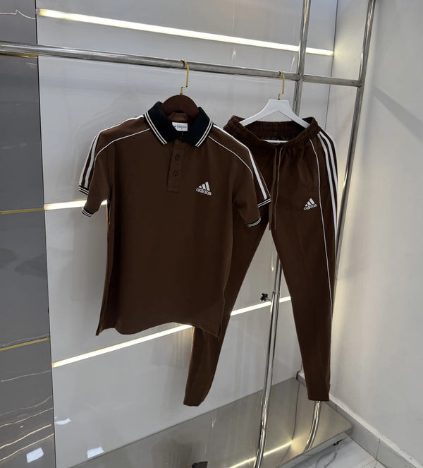 Adida s Brown Logo Work Premium Tracksuit