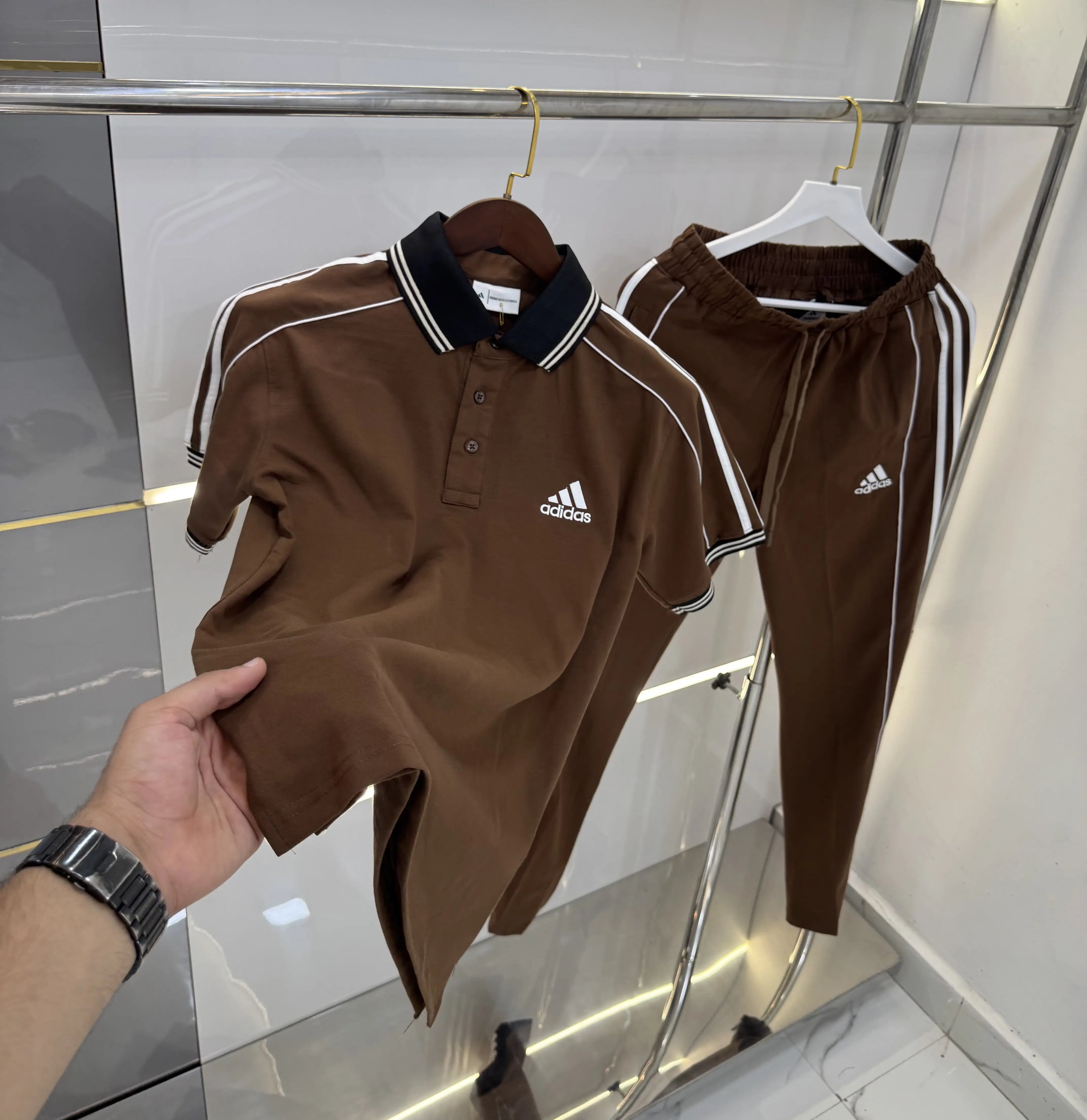 Adida s Brown Logo Work Premium Tracksuit