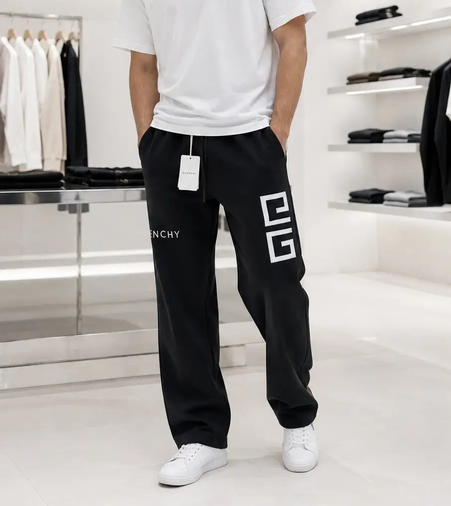 Givenchy Black Logo Work Imported Trackpant