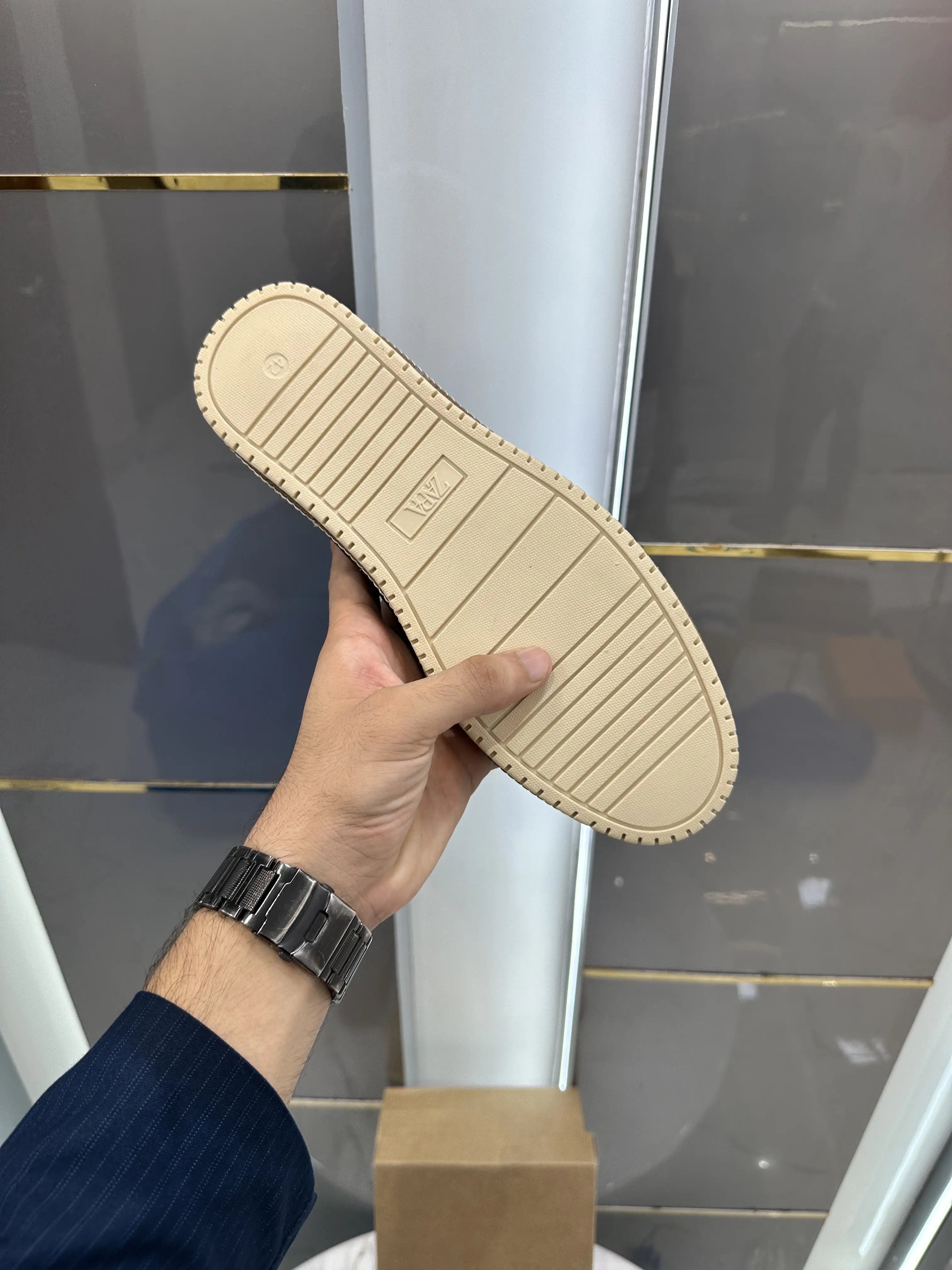 Zara_Tan Premium Suede Leather Formal Loafers