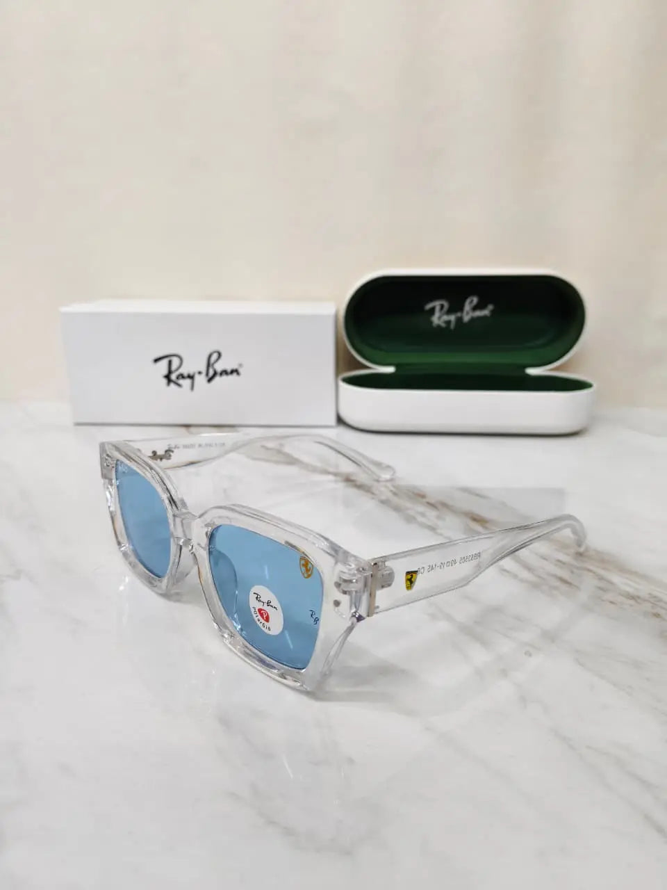 RAY BAN 83505 TRANSPARENT BLUE FERRARI EDITION