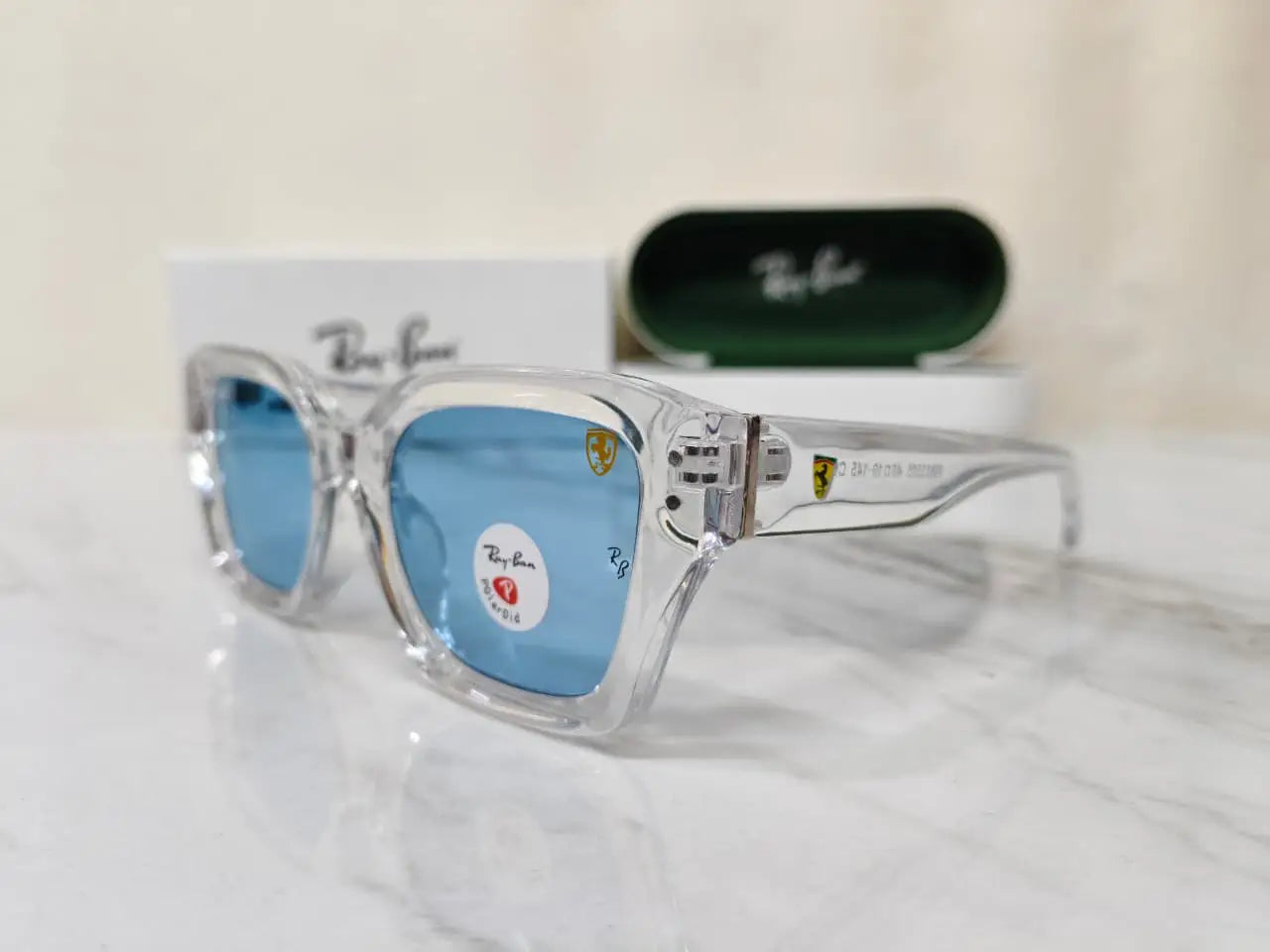 RAY BAN 83505 TRANSPARENT BLUE FERRARI EDITION