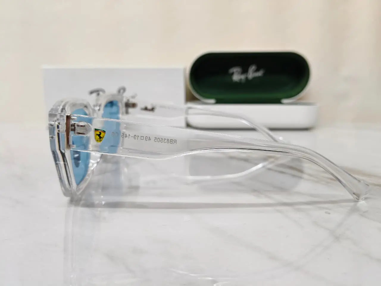 RAY BAN 83505 TRANSPARENT BLUE FERRARI EDITION
