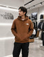 The  North Face Brown Printed Imported Hoodie