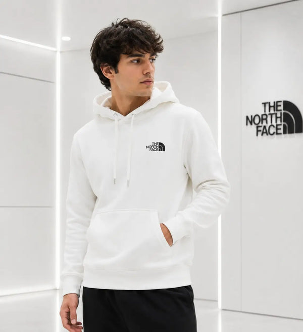 The  North Face White Printed Imported Hoodie