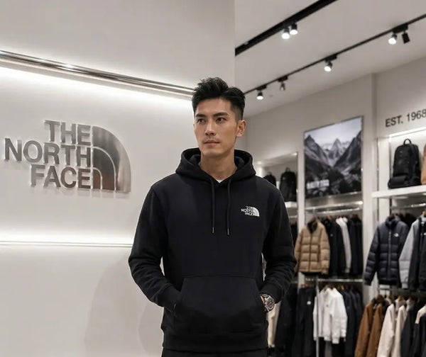 The  North Face Black Printed Imported Hoodie