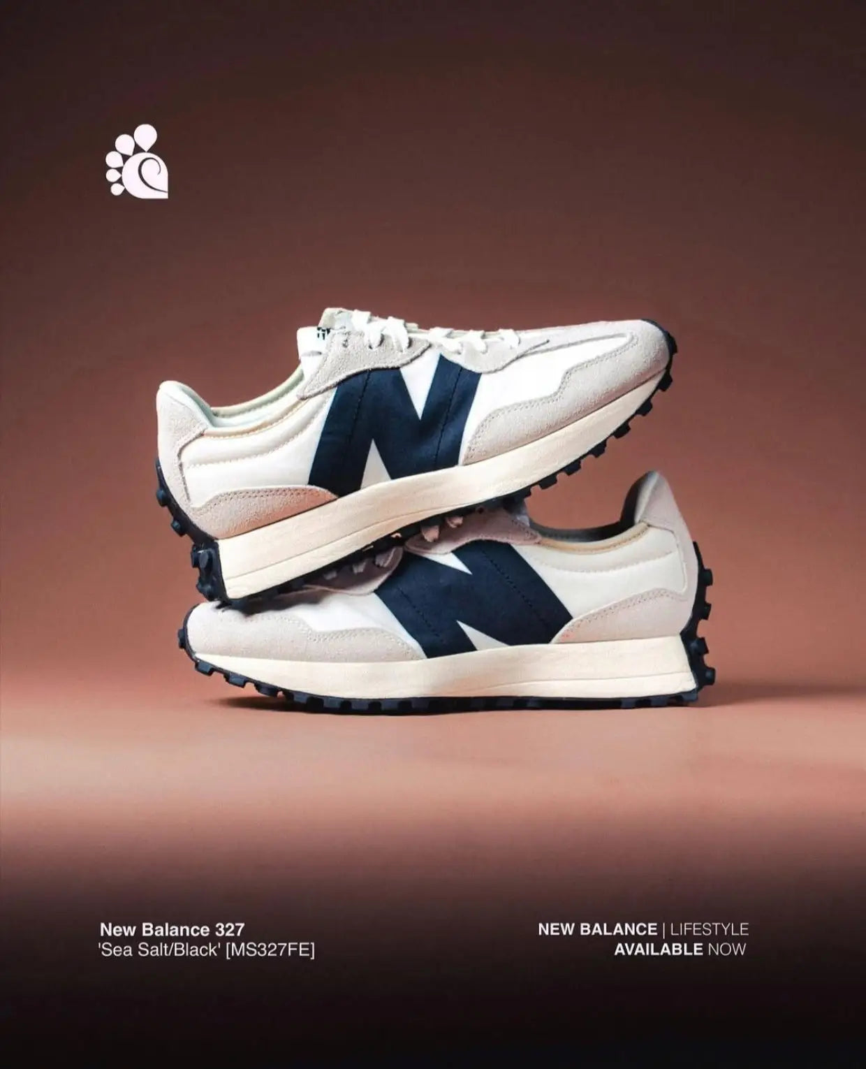 New Balance 327 White Black (460 Main image