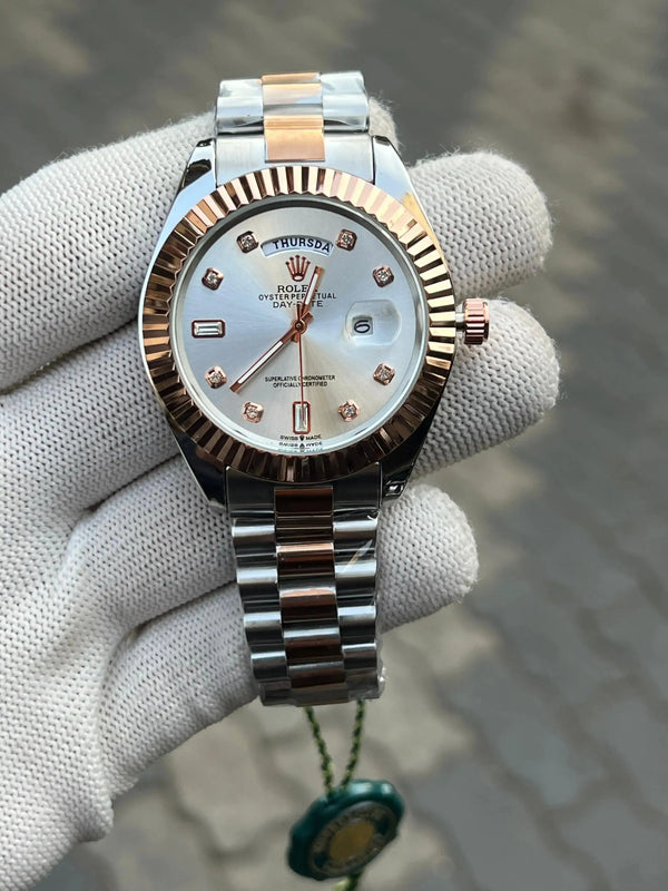 Rolex Two Tone Diamond White