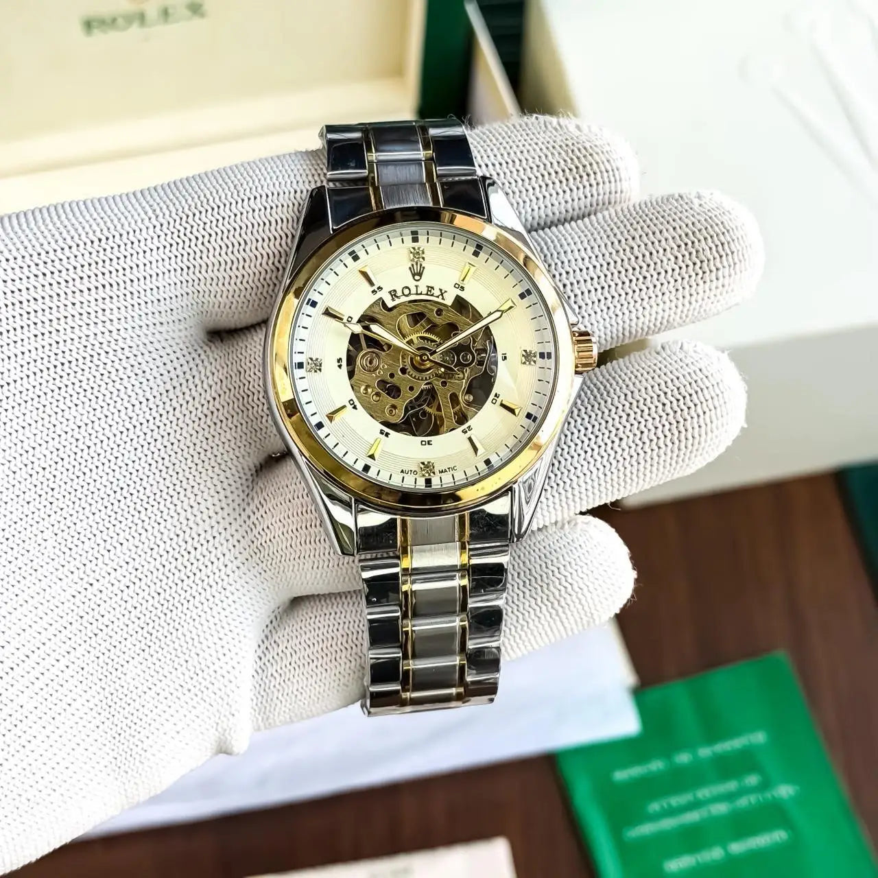Rol_ex Automatic Two Tone White Main image