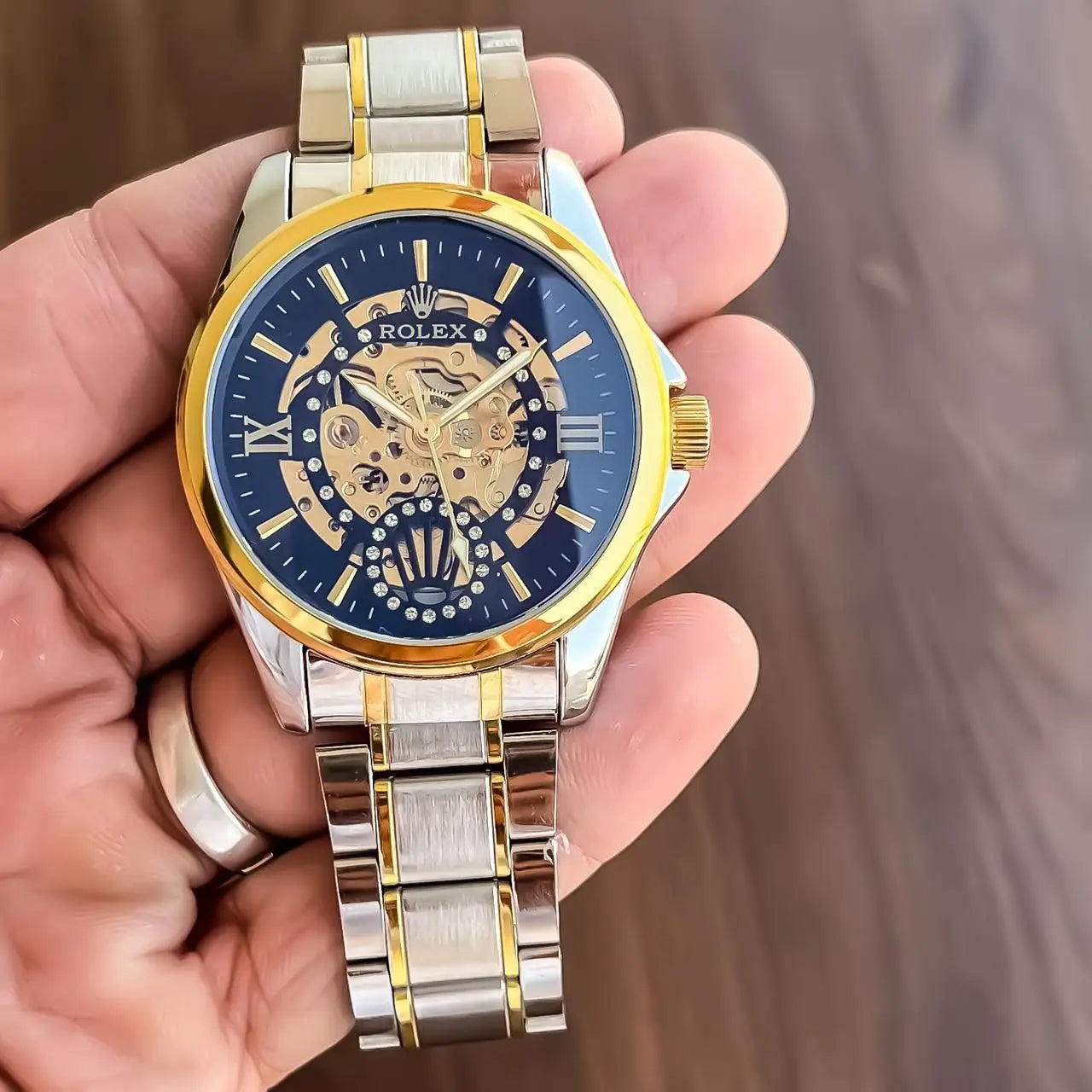 Rol_ex Automatic Two Tone Gold Black