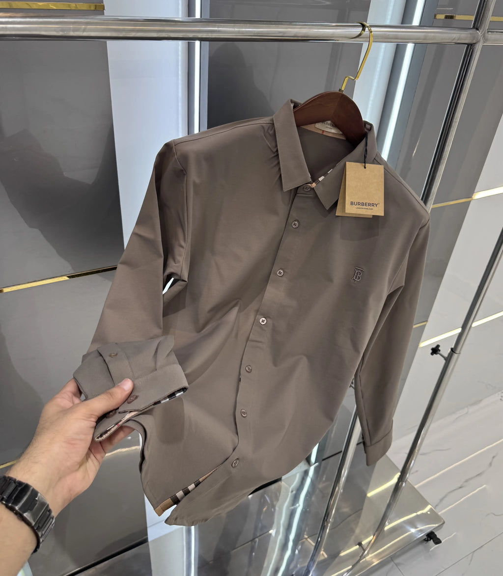 Burberr y Dark Grey Imported Premium Shirt