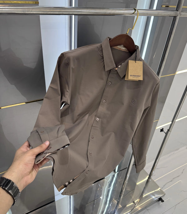 Burberr y Dark Grey Imported Premium Shirt