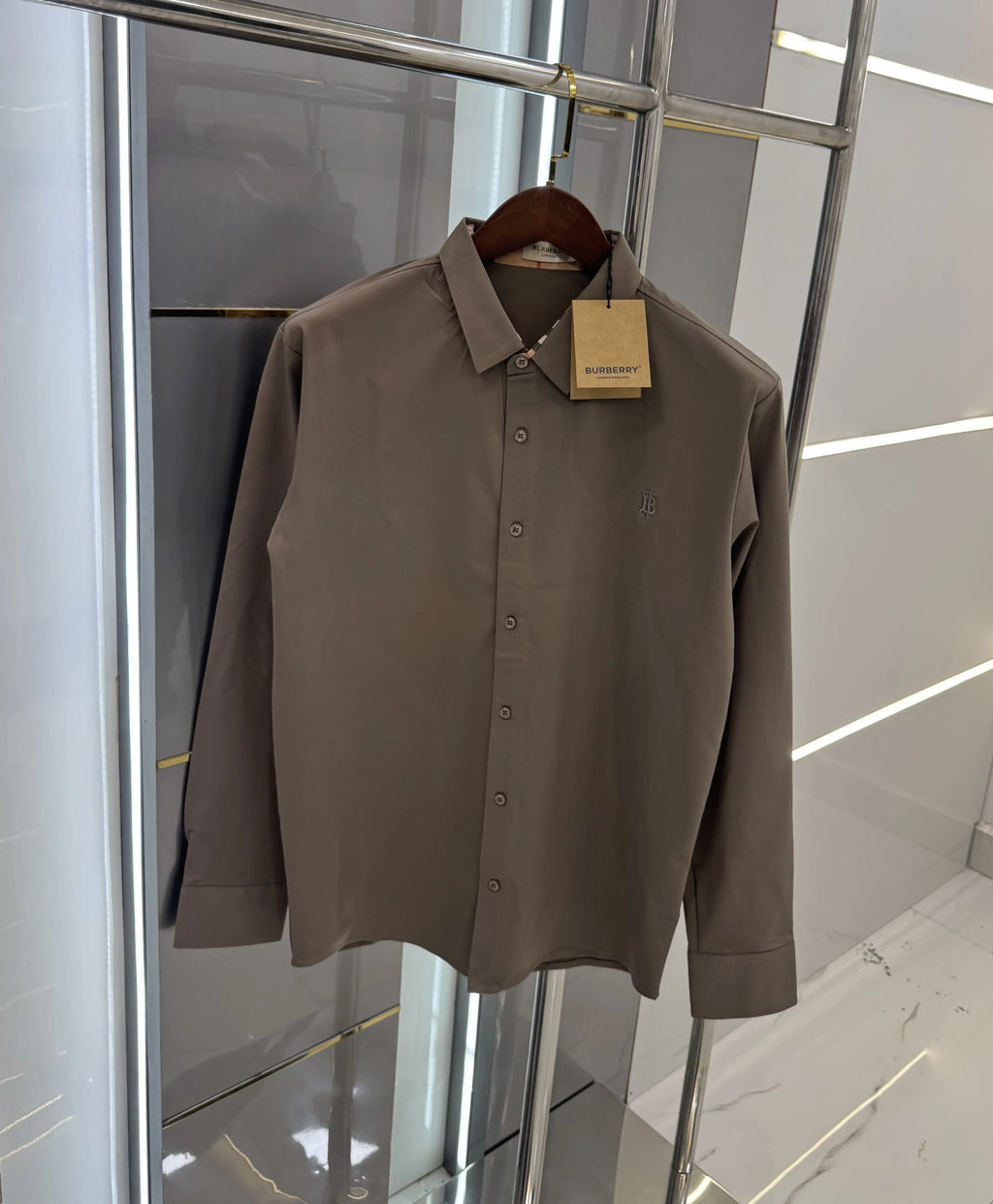 Burberr y Dark Grey Imported Premium Shirt