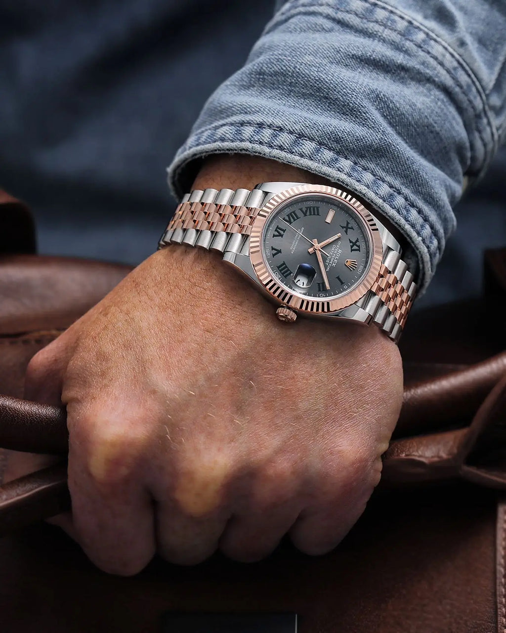 Rolex Date Just Winbledon Heavy Quality