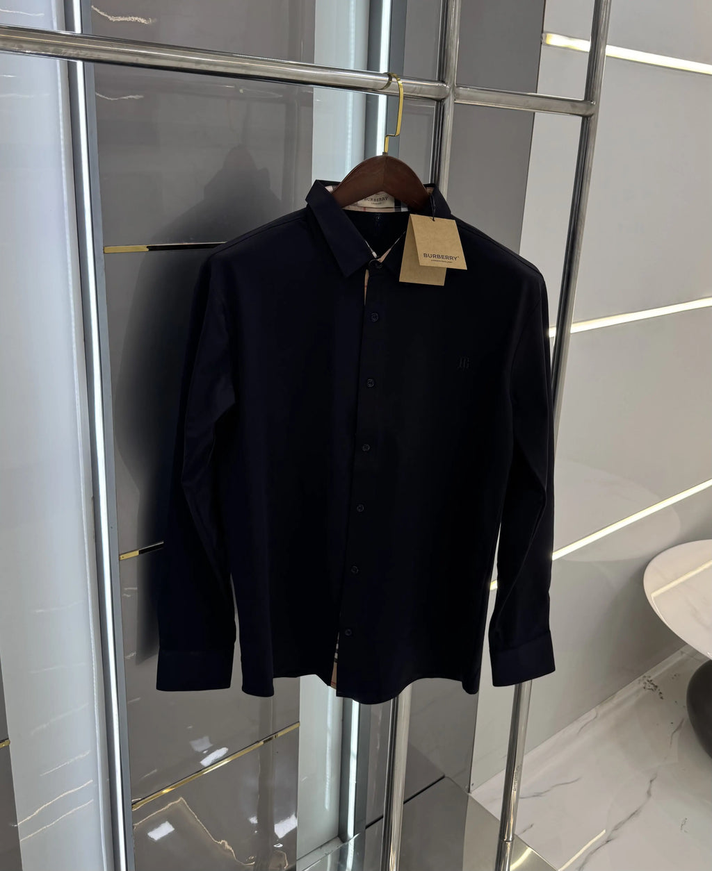 Burberr y Navy Blue Imported Premium Shirt
