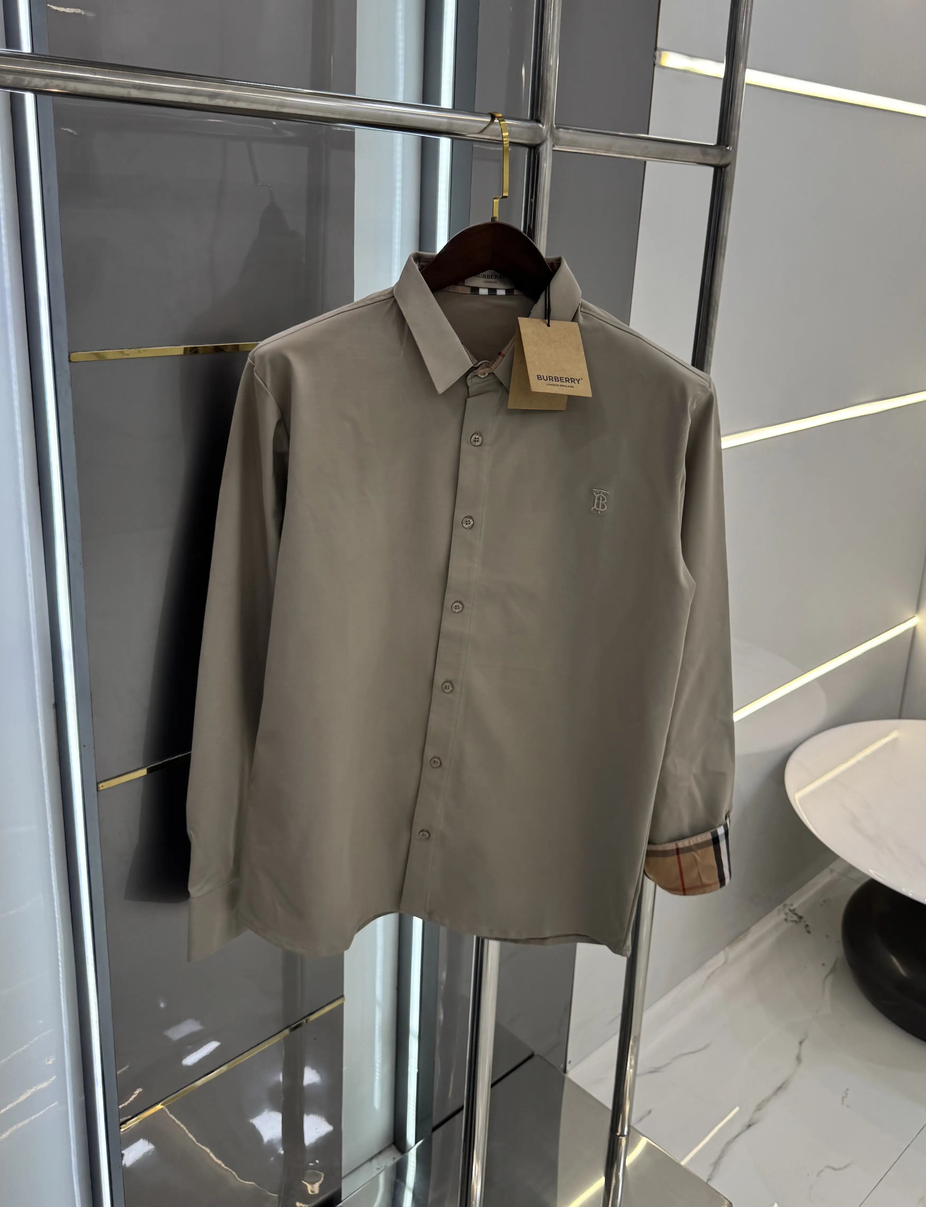 Burberr y Cream Imported Premium Shirt