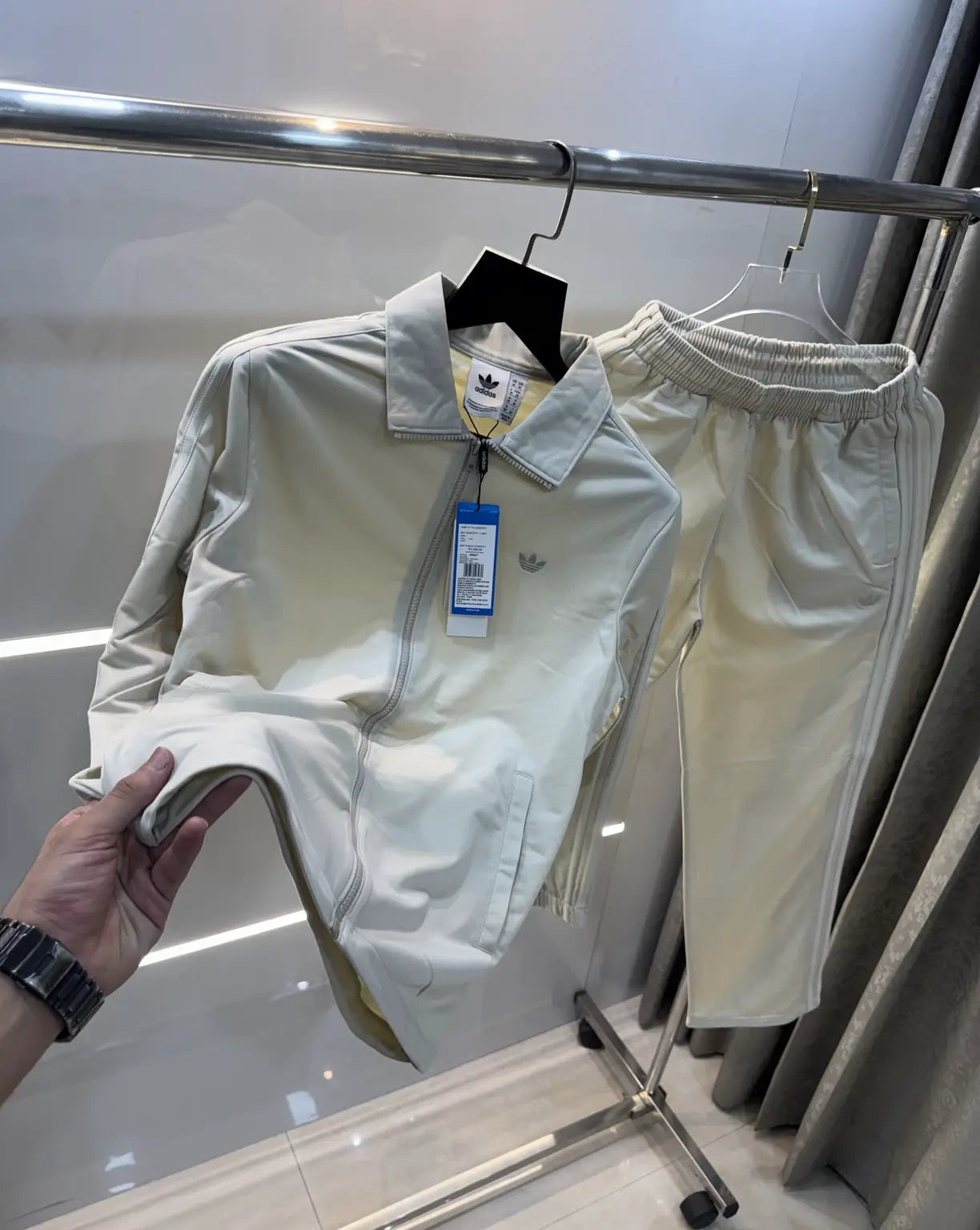 Adida s Cream Logo Work Premium Tracksuit Secondary image