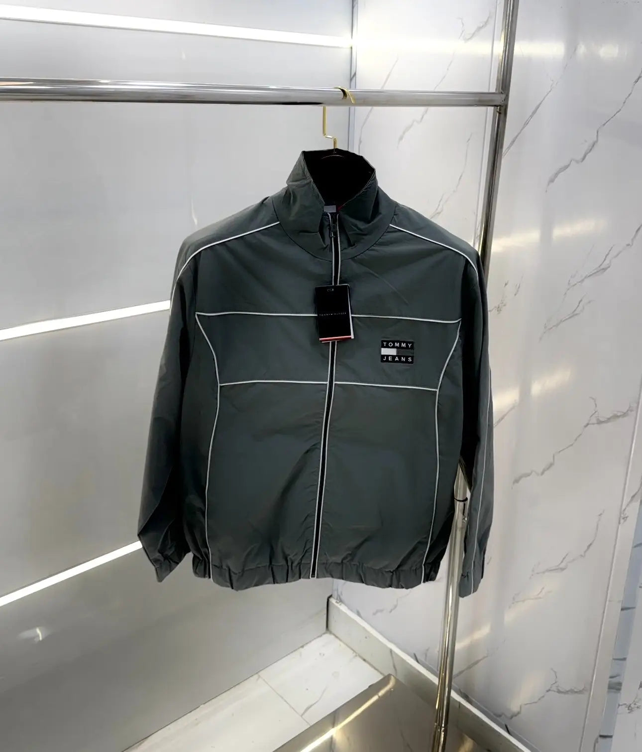 Tommy  Hilfiger Dark Grey Imported Premium WindBreaker Jacket