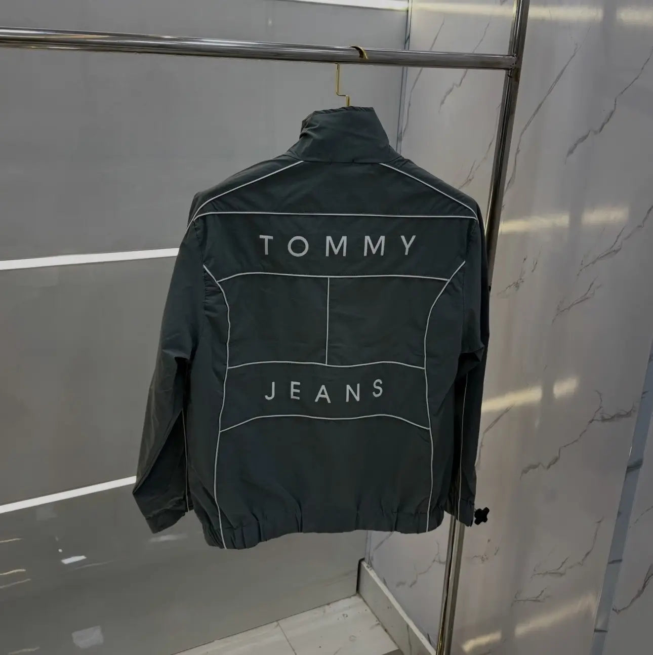 Tommy  Hilfiger Dark Grey Imported Premium WindBreaker Jacket