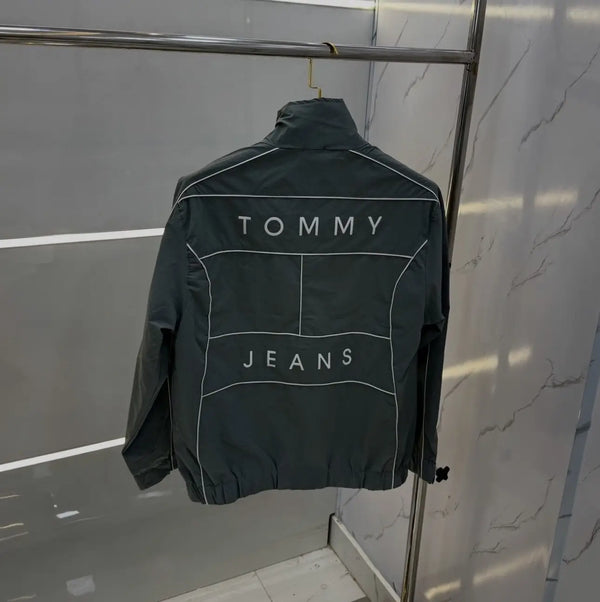 Tommy  Hilfiger Dark Grey Imported Premium WindBreaker Jacket