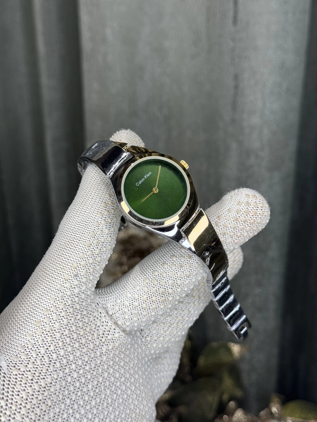 Calvin Klei n Bracelet Dual Tone Green Premium