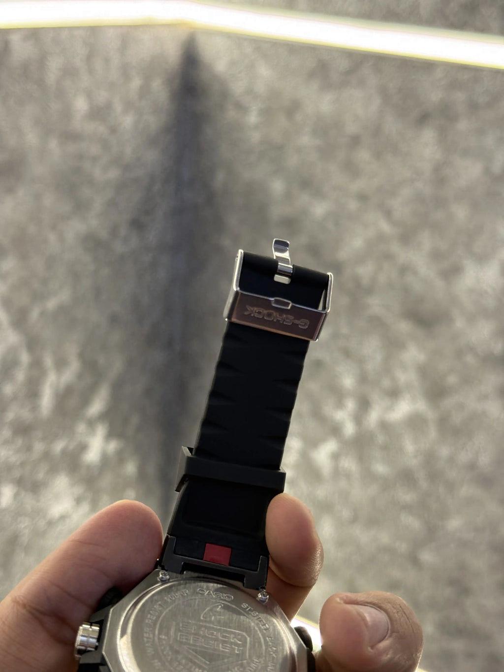 Casio Gshock Digital Analog Gold Black 112