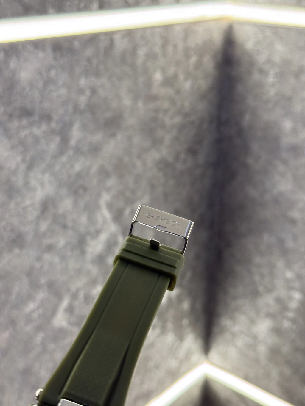Casio Gshock Green Silver Digital Analog 113
