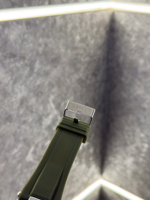 Casio Gshock Green Silver Digital Analog 113