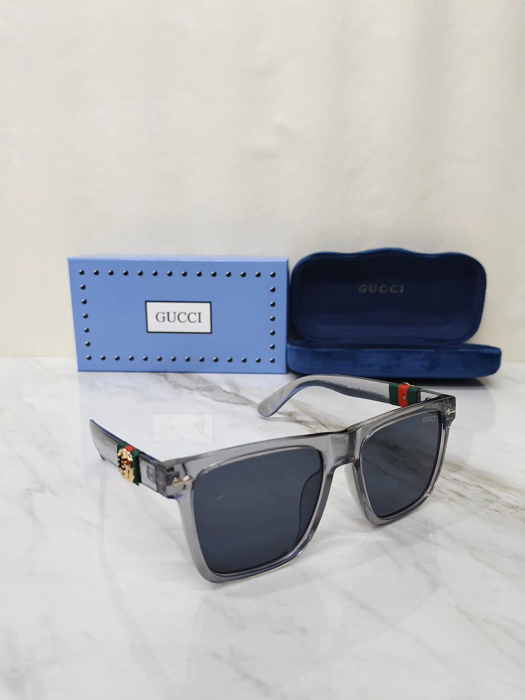 GUCCI 1390 TRANSPARENT GREY