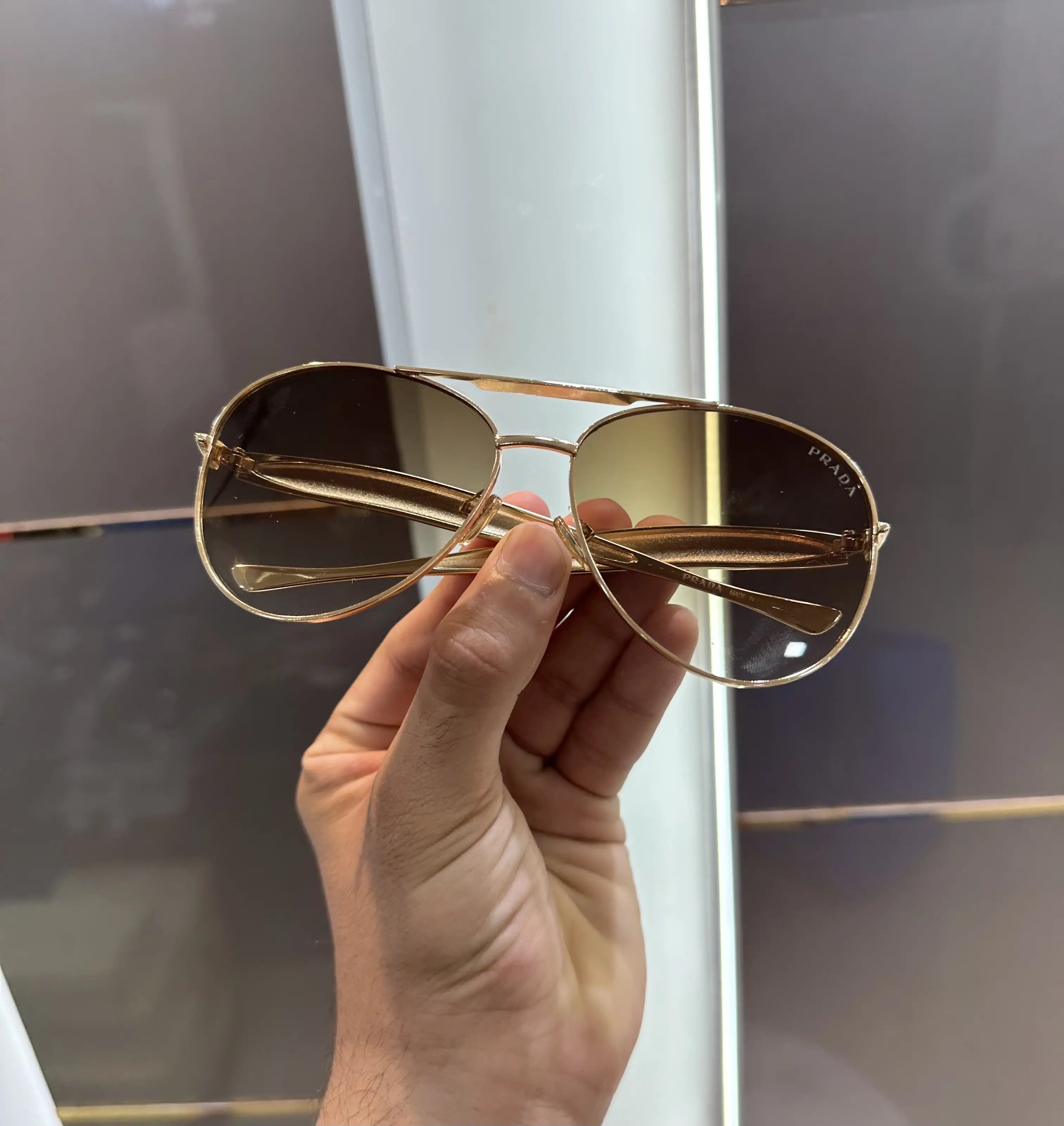 Prad a Gold Brown Metal Premium Shades 5008