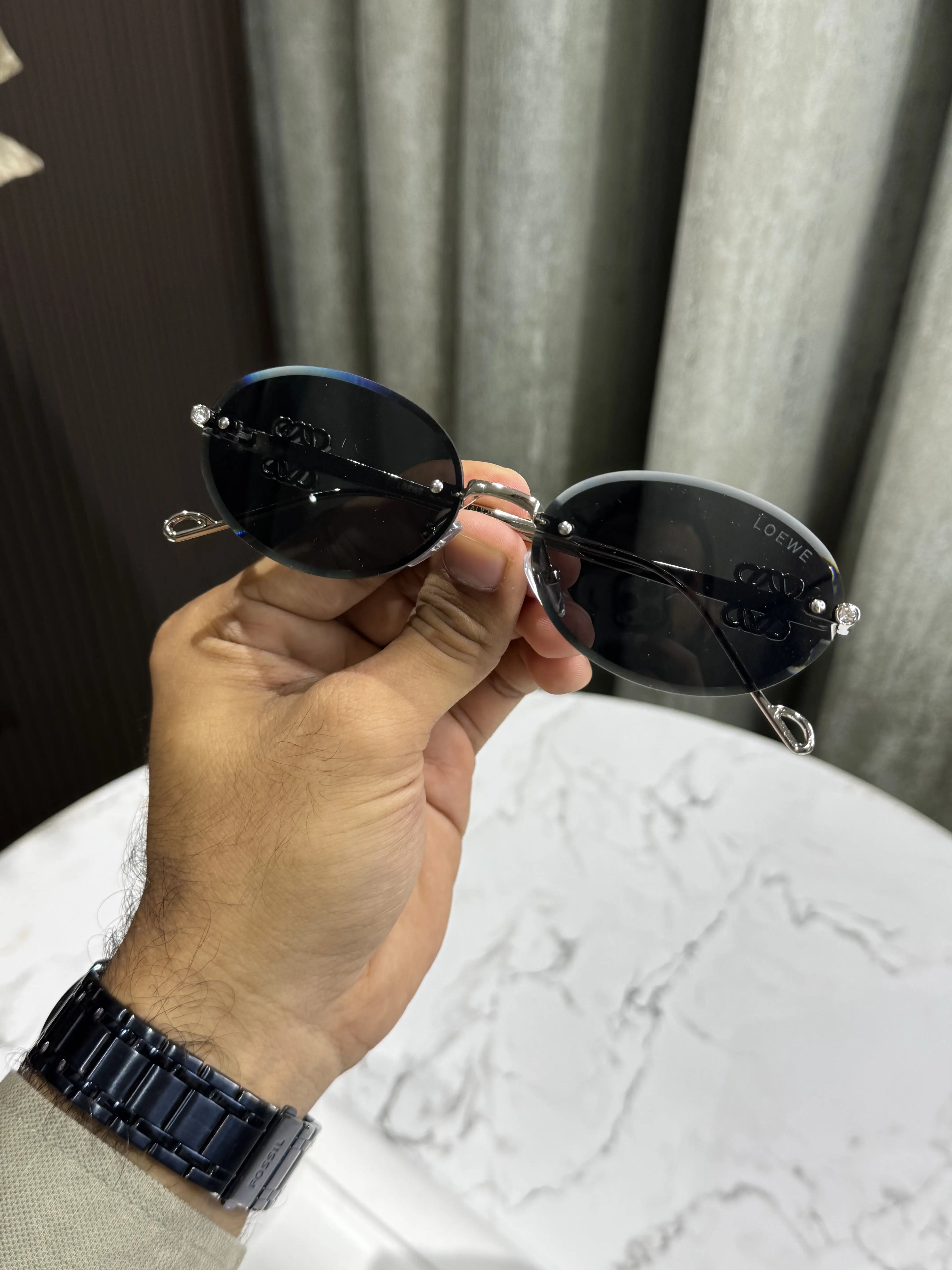 Loew e Silver Black Metal Premium Shades T35