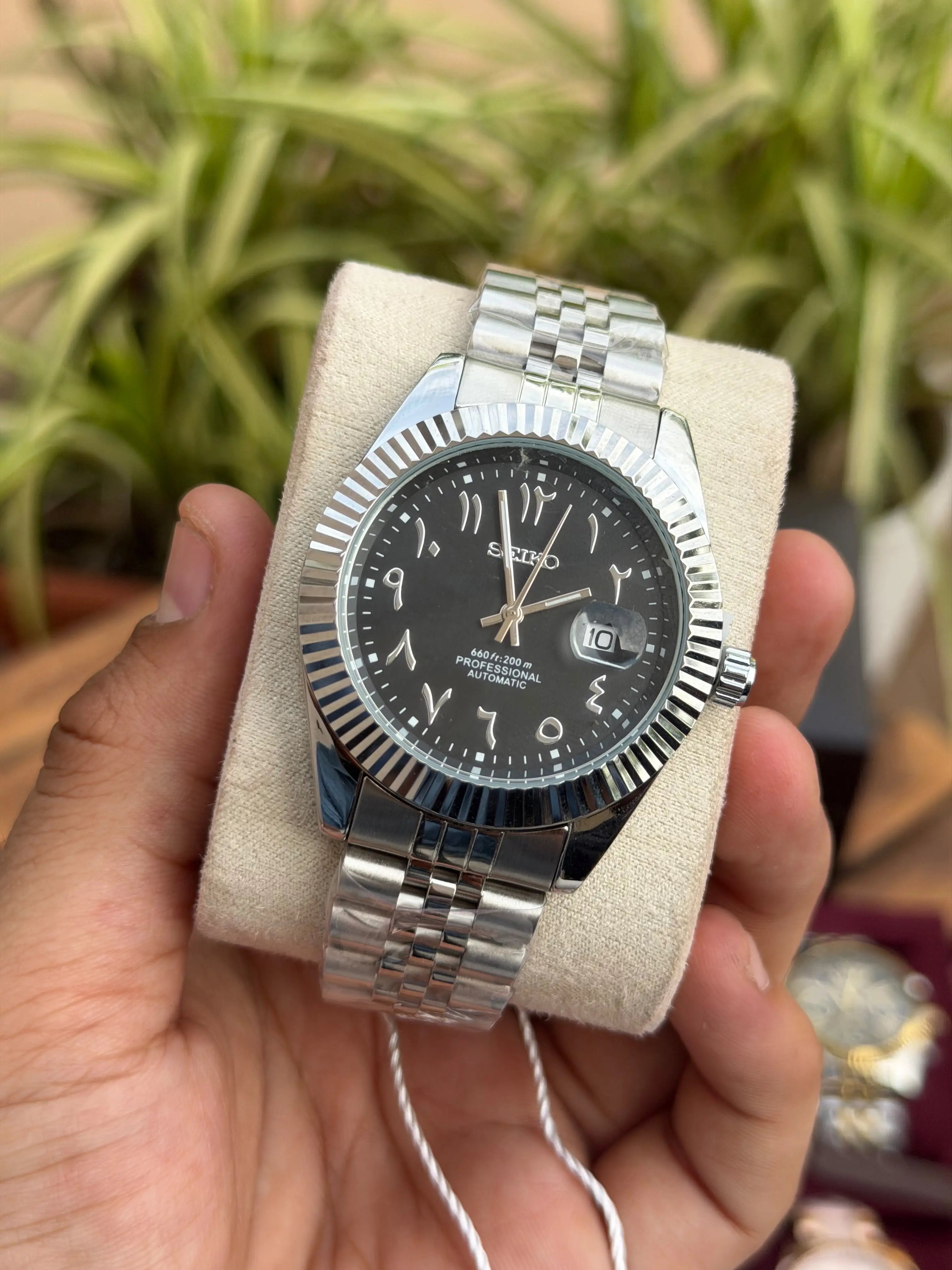 Seiko Date Just Arabic heavy quality