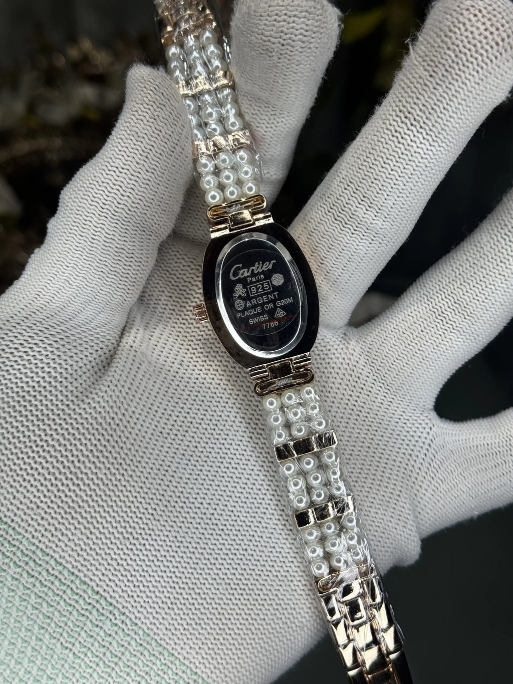 Cartie r Pearls Roae Gold Black Premium Watch