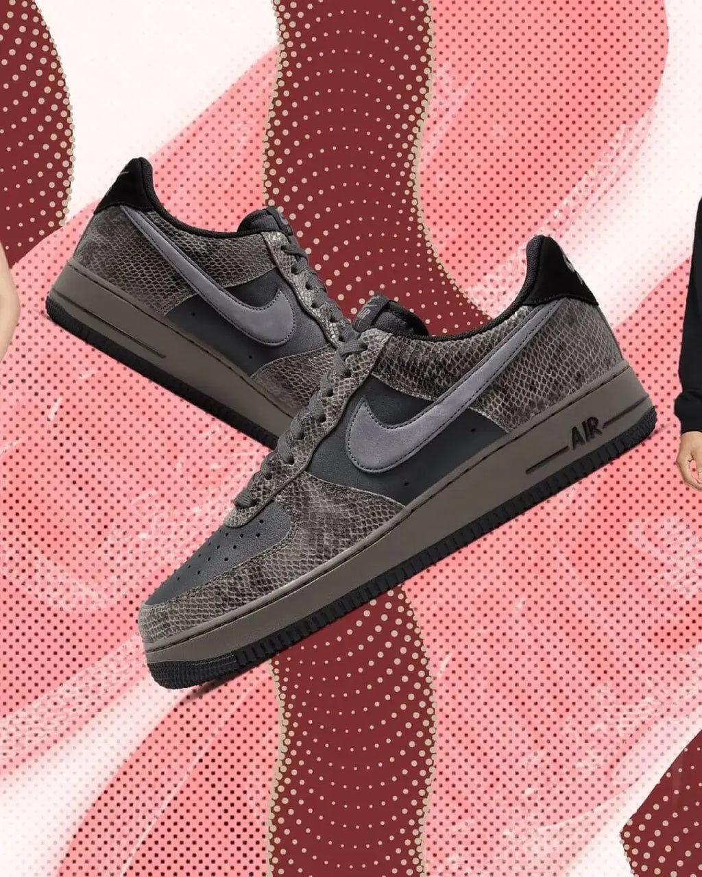 Nike_Airforce 1 07 LV8 Snakeskin Off Noir
