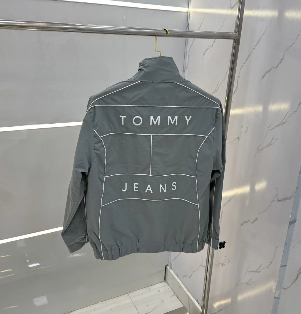 Tommy  Hilfiger Light Grey Imported Premium WindBreaker Jacket