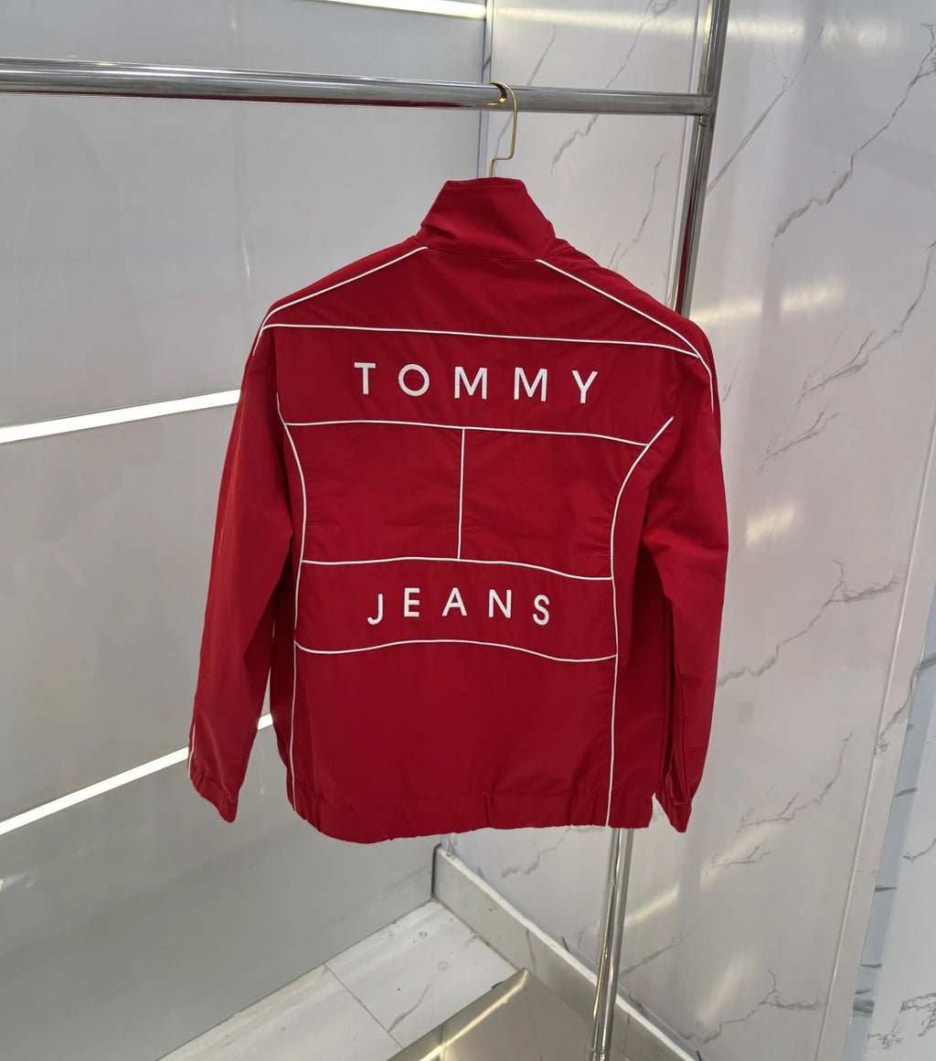 Tommy  Hilfiger Red Imported Premium WindBreaker Jacket