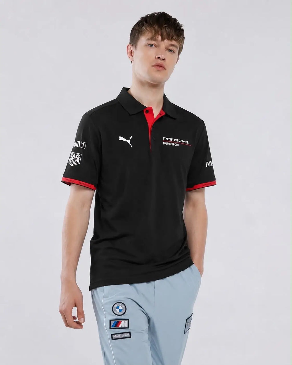 Pum a Black Porche Edition Premium Polo T-shirt