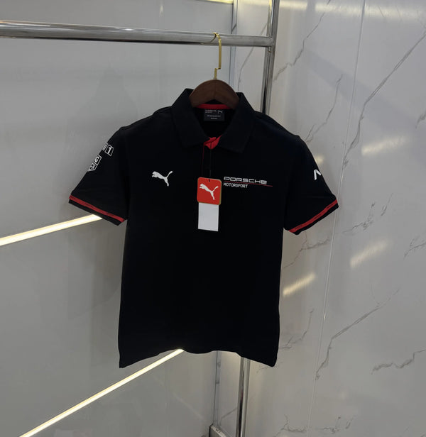 Pum a Black Porche Edition Premium Polo T-shirt