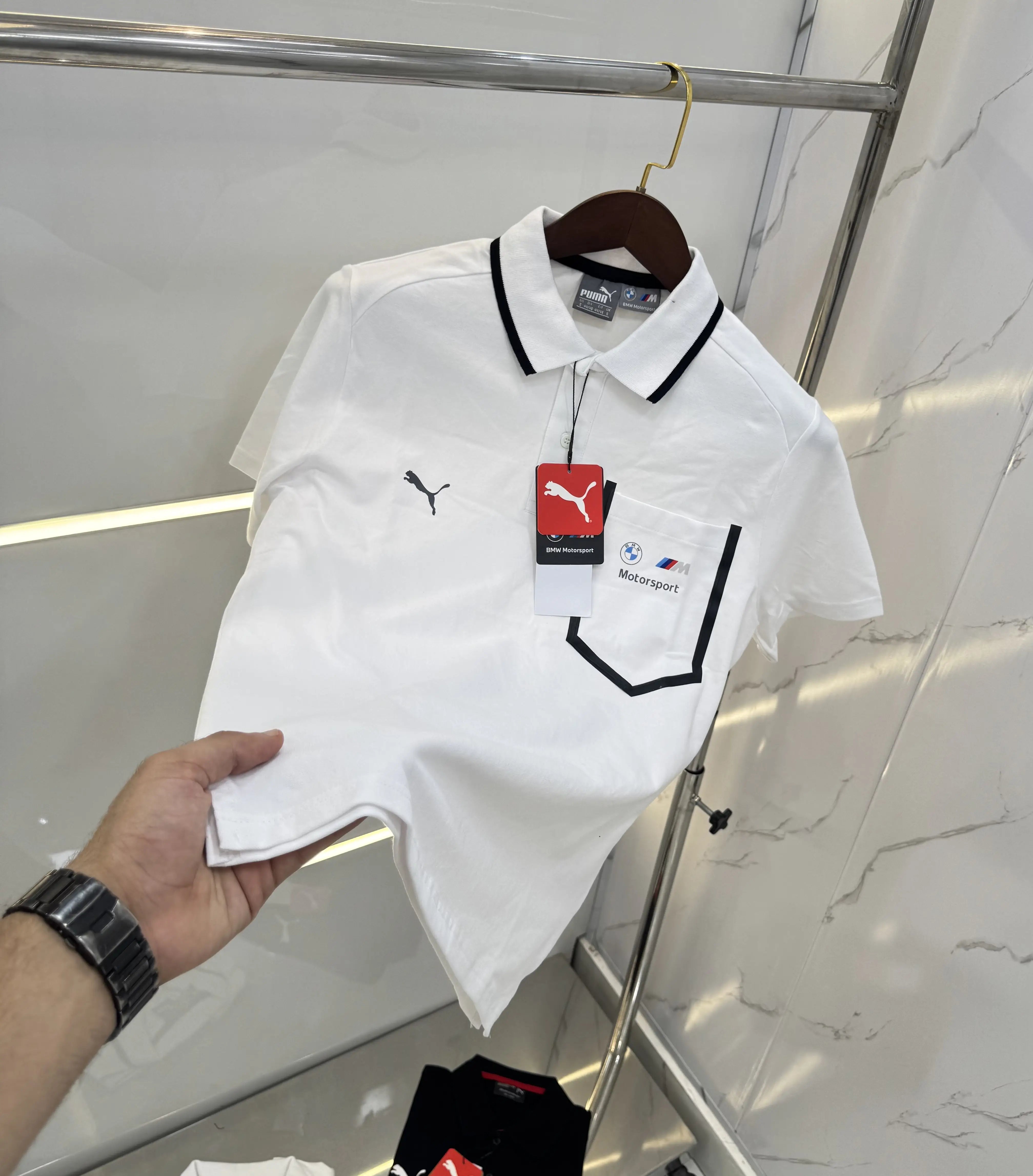 Pum a White Bmw Edition Premium Polo T-shirt Secondary image