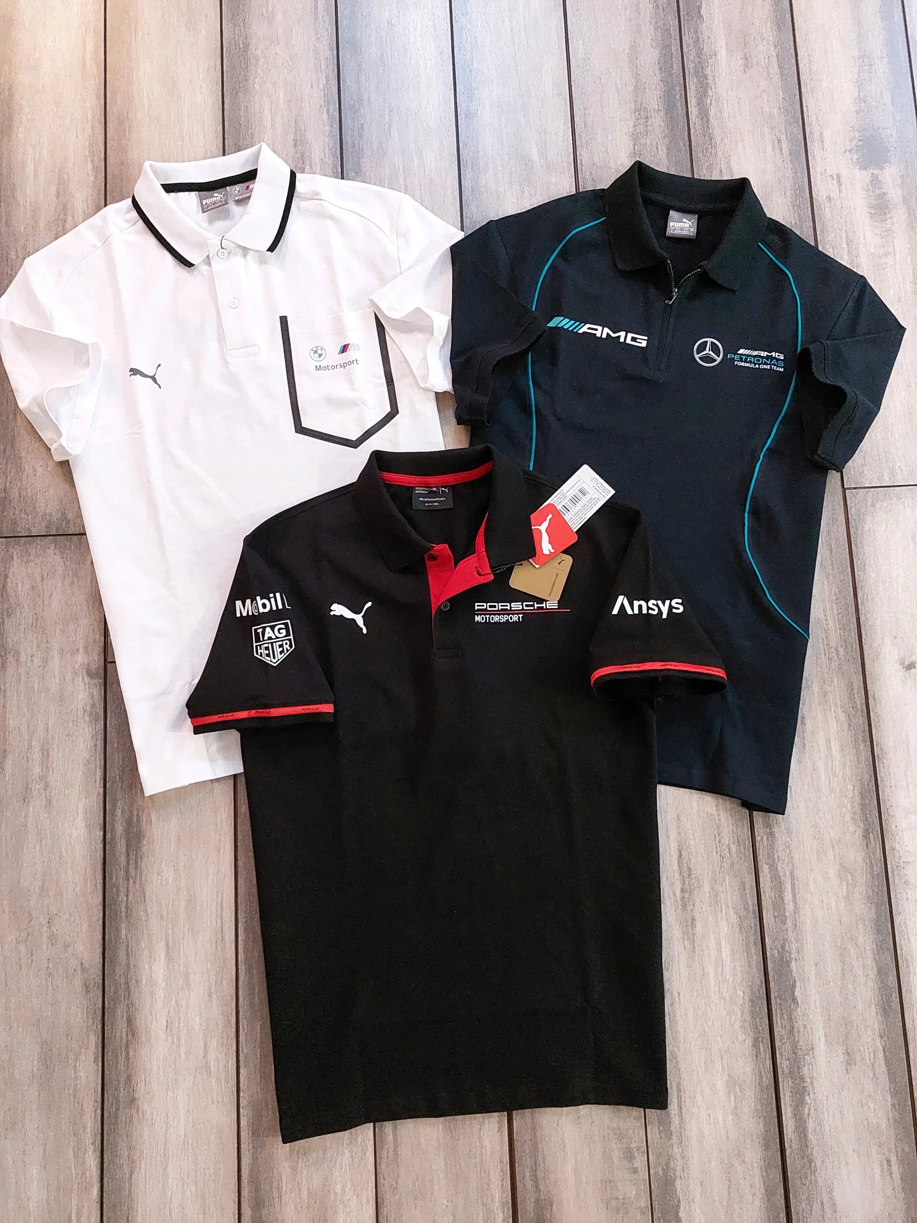 Pum a Navy Blue Mercedes Edition Premium Polo T-shirt