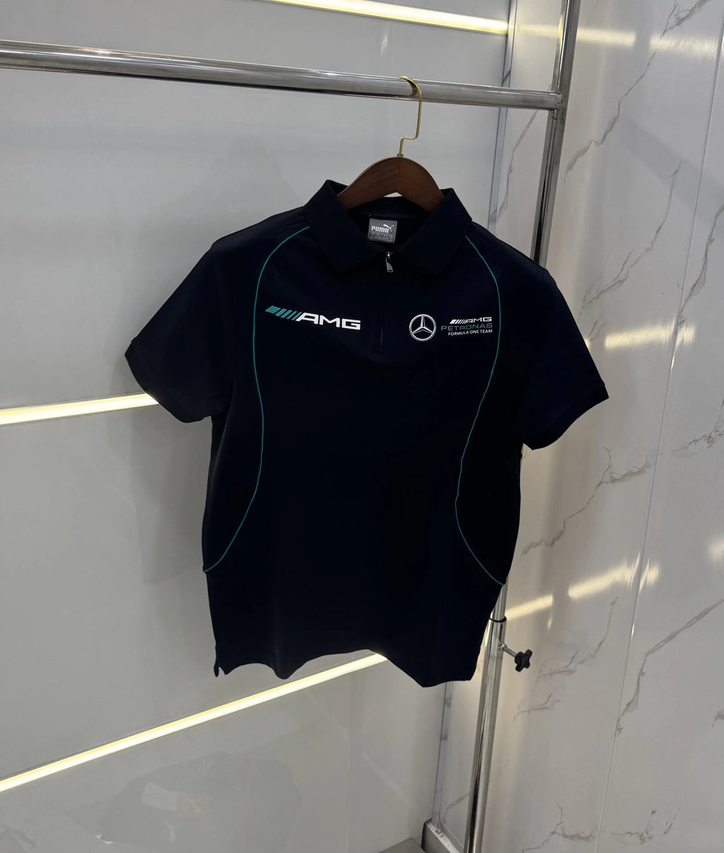 Pum a Navy Blue Mercedes Edition Premium Polo T-shirt